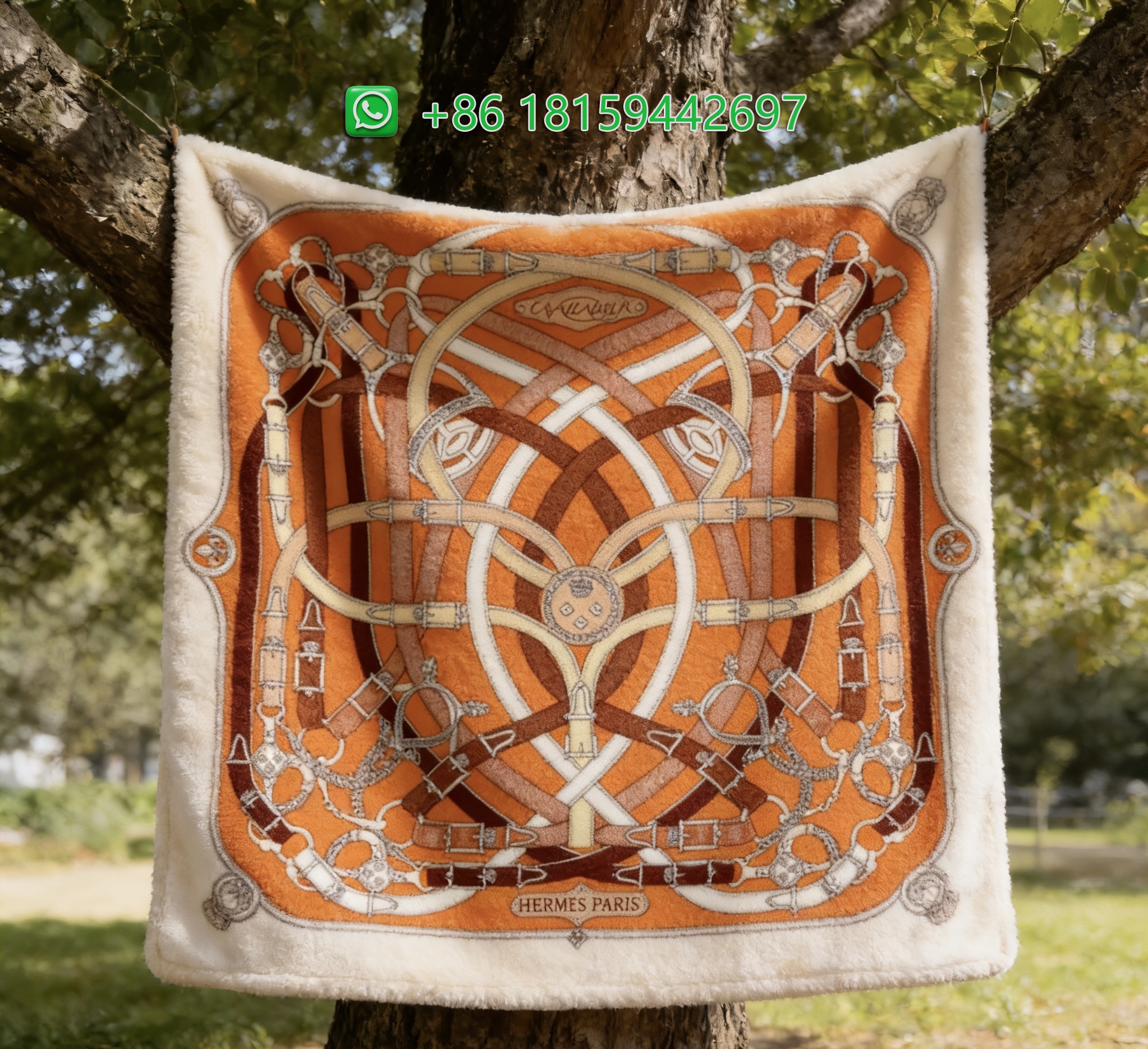 Hermes Throw Blankets